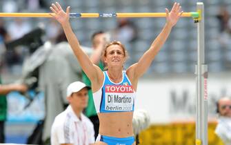 Italy's Antonietta Di Martino during the Women's High Jump qualification.  (Photo by Tony Marshall - PA Images via Getty Images)