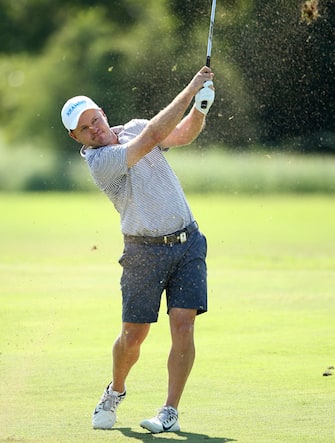 MALELANE, SOUTH AFRICA - NOVEMBER 28: Richard Sterne of South Africa plays his second shot on the 10th hole  during Day One of the Alfred Dunhill Championship at Leopard Creek Country Golf Club on November 28, 2019 in Malelane, South Africa. (Photo by Jan Kruger/Getty Images)