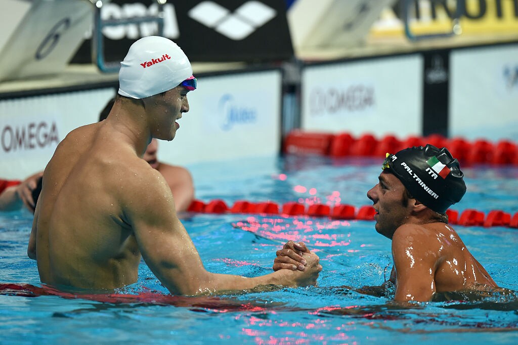 2015, Mondiali in Russia: Sun Yang d'oro negli 800sl, Paltrineri d'argento 2015, Mondiali in Russia