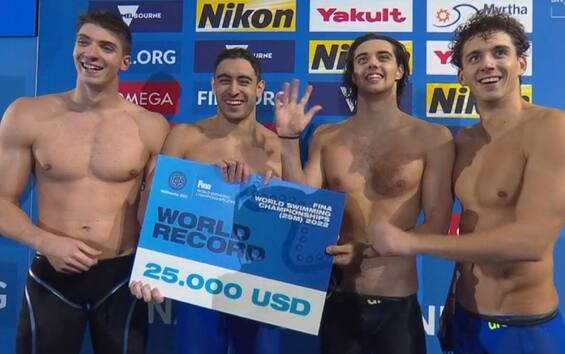Nuoto, Italia oro nella 4x100 stile uomini ai Mondiali 2022 in vasca