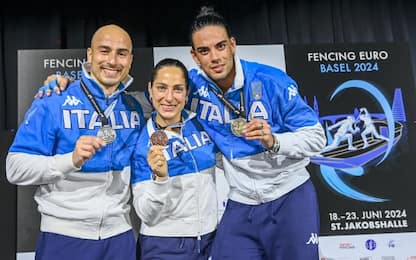 Tre medaglie per l'Italia agli Europei di scherma