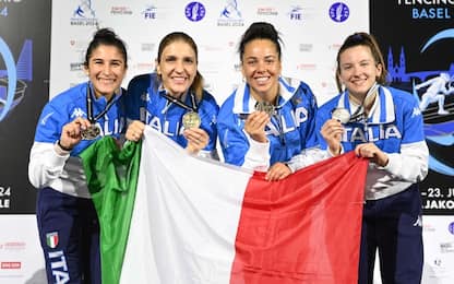 Italia femminile campione d'Europa nel fioretto