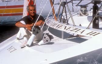 1992 Raul Gardini sul Moro di Venezia III. ANSA ARCHIVIO 