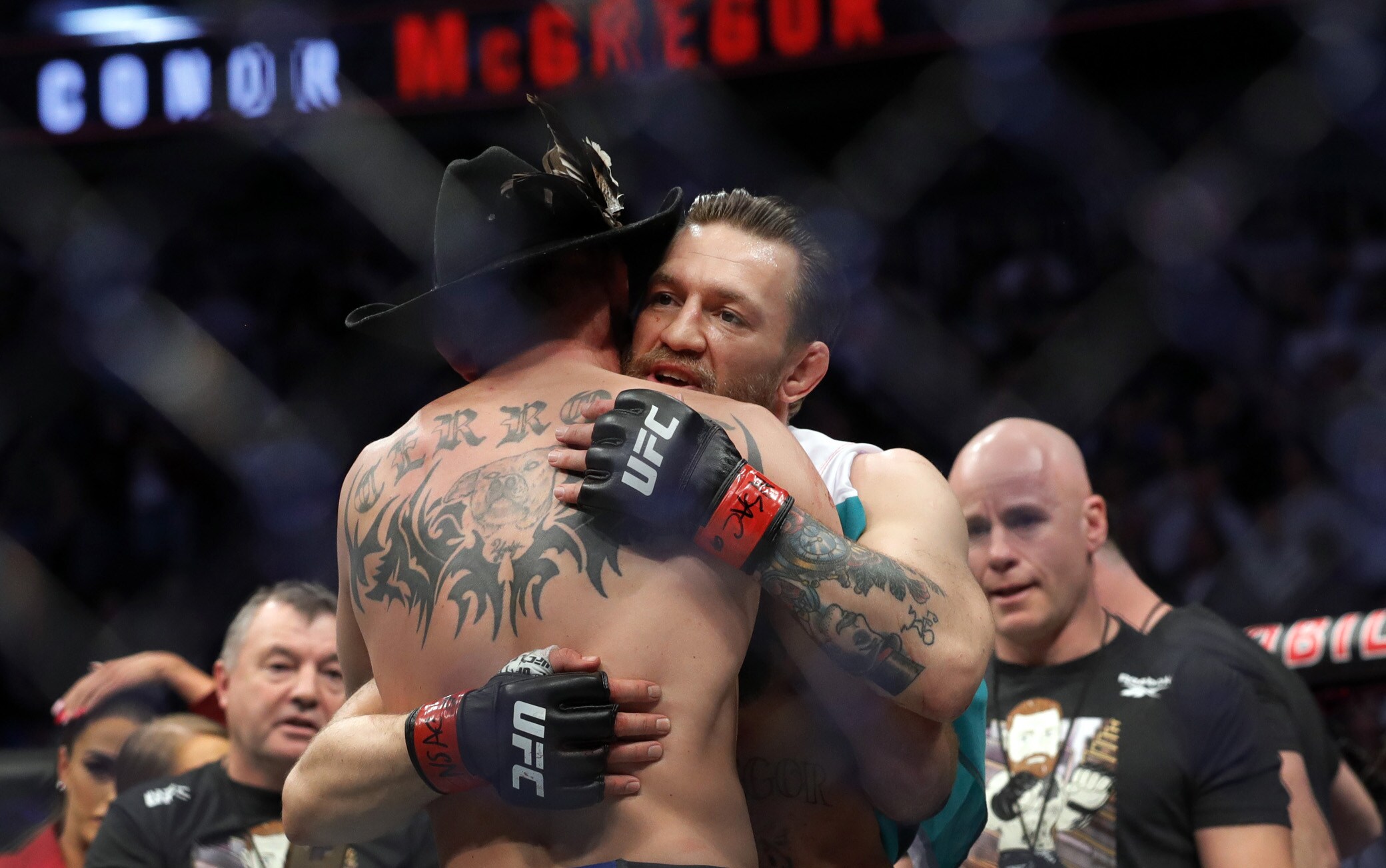 L'abbraccio con Cerrone McGregor
