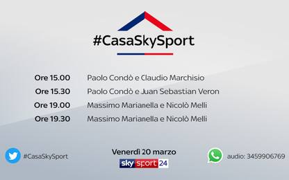 #CasaSkySport: ospiti Marchisio, Veron e Melli