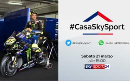 #CasaSkySport: oggi alle 15 c'è Valentino Rossi