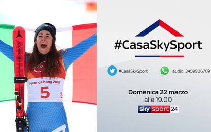 #CasaSkySport: alle 19 Sofia Goggia e Daniil Kvyat