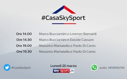 #CasaSkySport: ospiti Bernardi, Cassani e Di Canio