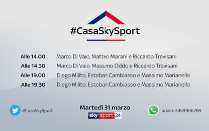#CasaSkySport, alle 19 Milito e Cambiasso
