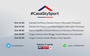 #CasaSkySport: ecco De Rossi, Lorenzo e Cipollini 