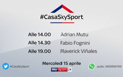 #CasaSkySport, gli ospiti di mercoledì 15 aprile