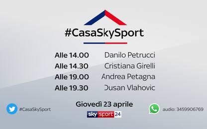 #CasaSkySport, gli ospiti di giovedì 23 aprile