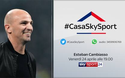 #CasaSkySport: alle 19 Cambiasso, Cruz alle 19.30