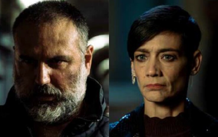 ‘O Maestrale (interpretato da Mimmo Borrelli) e Donna Luciana (Tania Garribba) Gomorra