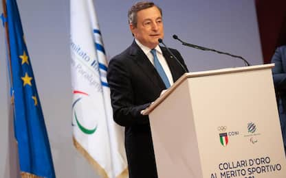 Draghi: "Anno straordinario per lo sport italiano"