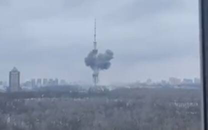 Guerra Ucraina, colpita Torre tv a Kiev: 5 morti