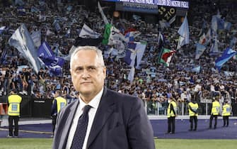 Lazio s presidente Claudio Lotito greets the supporters at the end of the last game of the season during the Italian Serie A soccer match between Lazio and Hellas Verona at the Olimpico stadium in Rome, Italy, 21 May 2022.
ANSA/FABIO FRUSTACI