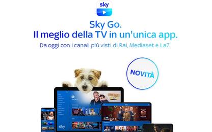 Le reti Rai, Mediaset e La7 arrivano su Sky Go