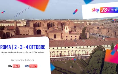 Sky 20 anni, l'evento il 2-3-4 ottobre a Roma
