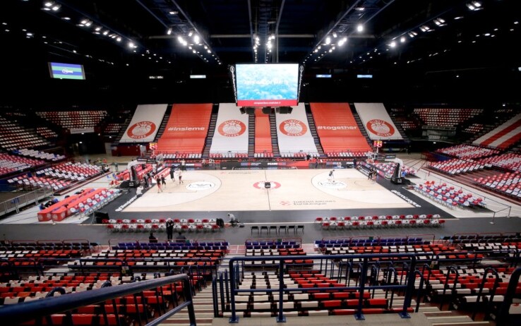 Il Forum senza spettatori per Milano-Real Madrid