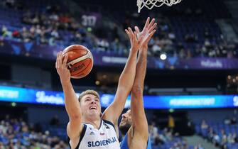 HELSINKI, FINLAND - SEPTEMBER 3: Luka Doncic of Slovenia during the FIBA Eurobasket 2017 Group A match between Slovenia and Greece on September 3, 2017 in Helsinki, Finland. (Photo by Norbert Barczyk/Press Focus/MB Media/Getty Images)