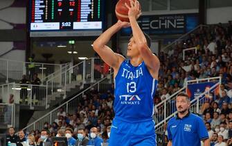 Simone Fontecchio (Italy)   during  World Cup 2023 Qualifiers - Italy vs Georgia, Iternational Basketball Teams in Brescia, Italy, August 27 2022