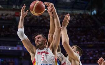 Rudy Fernández
during Spain vs Greece friendly match  to prepare for European Men's Basketball Championship 2023 celebrated at Wizink Center in Madrid (Spain), August 11th 2022. Spain won 87 - 80 (Photo by Juan Carlos García Mate/Pacific Press/Sipa USA)