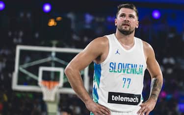 Luka Doncic of Slovenia during friendly basketball match between Slovenia and Serbia before European Championships 2022, on August 17, 2022 in Arena Stozice, Ljubljana, Slovenia. Photo by Matic Klansek Velej / Sportida