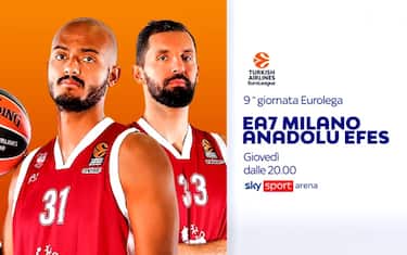 Olimpia Milano-Efes LIVE su Sky Sport Arena