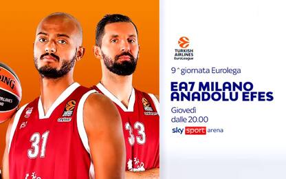 Olimpia Milano-Efes LIVE su Sky Sport Arena
