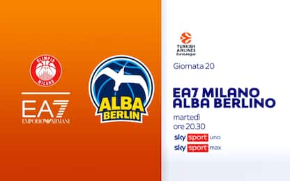 Olimpia Milano-Alba Berlino LIVE su Sky Sport