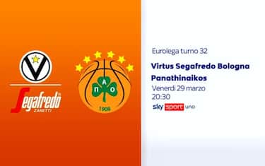 Bologna-Panathinaikos LIVE su Sky Sport alle 20:30