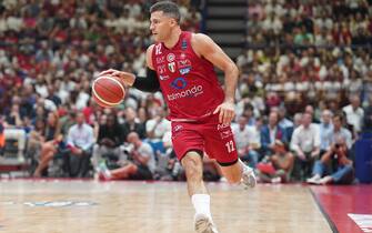 MILANO - EA7 EMPORIO ARMANI MILANO vs. VIRTUS SEGAFREDO BOLOGNA, FINALE PLAYOFF GARA 5, 19 GIUGNO 2023, nella foto BILLY BARON (EA7 EMPORIO ARMANI MILANO) (MILANO - 2023-06-19, Simone Lucarelli) p.s. la foto e' utilizzabile nel rispetto del contesto in cui e' stata scattata, e senza intento diffamatorio del decoro delle persone rappresentate