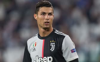 TURIN, ITALY - OCTOBER 01: Christiano Ronaldo of Juventus Turin looks on during the UEFA Champions League group D match between Juventus and Bayer Leverkusen at Juventus Arena on October 1, 2019 in Turin, Italy. (Photo by TF-Images/Getty Images)