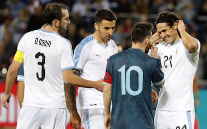 Argentina-Uruguay 2-2: pareggio deciso dai big