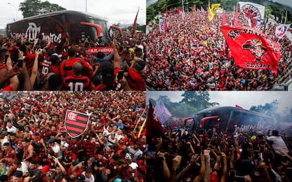 Flamengo in partenza, tifosi in delirio. VIDEO