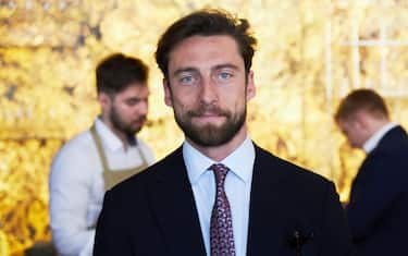 SAINT PETERSBURG, RUSSIA - APRIL 18: Claudio Marchisio attends press conference meeting in the restaurant Art Caviar on April 18, 2019 in Saint Petersburg, Russia. Lavazza, partner of the Hermitage Museum in St. Petersburg supports the exhibition 'Gods, Men, Heroes' From the Naples National Archaeological Museum and the Archaeological Park of Pompei. (Photo by Oleg Nikishin/Getty Images for Lavazza)