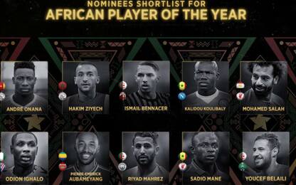 Pallone d'Oro africano, 10 candidati: c'è Bennacer