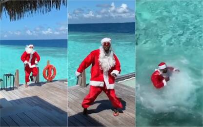 "Santa is crazy": il pazzo Natale di Evra. VIDEO