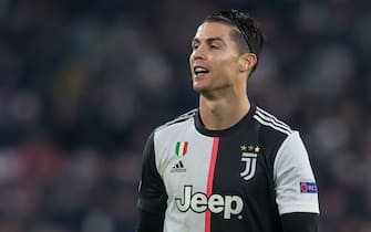 TURIN, ITALY - NOVEMBER 26: Christiano Ronaldo of Juventus looks on during the UEFA Champions League group D match between Juventus and Atletico Madrid at Juventus Arena on November 26, 2019 in Turin, Italy. (Photo by TF-Images/Getty Images)