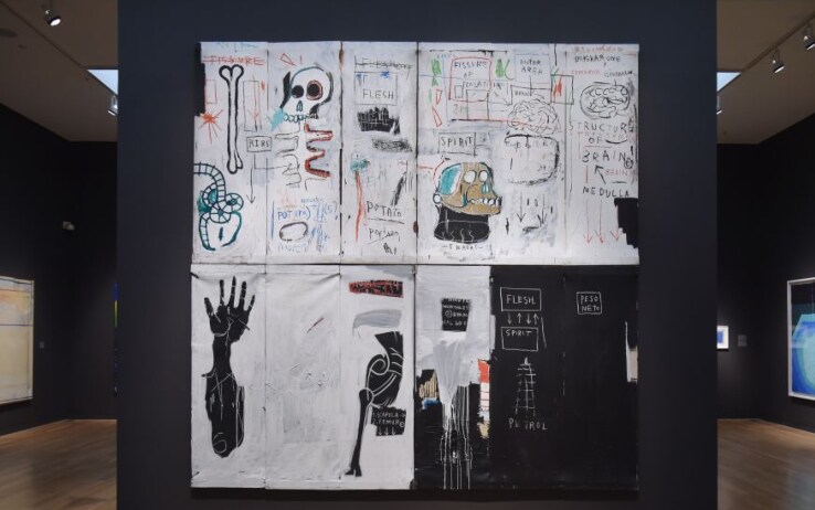 Una delle opere di Jean-Michel Basquiat Basquiat