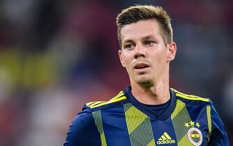 Miha Zajc of Fenerbahce SK during the Pre-season Friendly match between Bayern Munich and Fenerbahce SK at Allianz Arena on July 30, 2019 in Munich, Germany(Photo by VI Images via Getty Images)