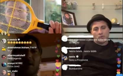 Vieri-Totti-Nesta, gag e risate su Instagram
