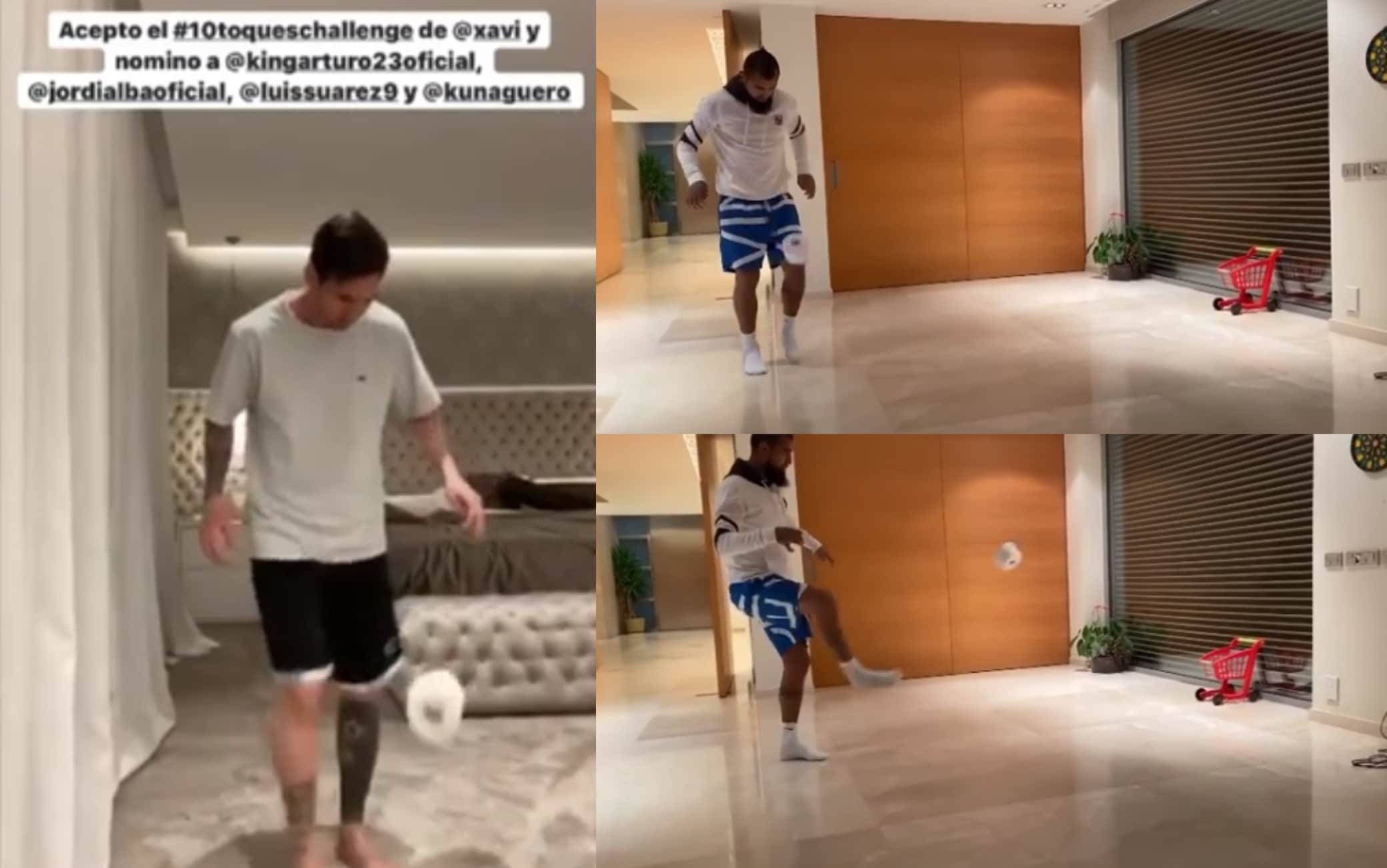 Coronavirus, Messi sfida Vidal alla stayathomechallenge. VIDEO