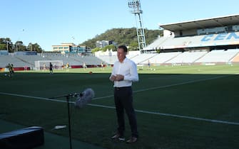 GOSFORD, AUSTRALIA - MARCH 20: Alen Stajcic coach of the Central Coast Mariners during the round 24 A-League match between the Central Coast Mariners and Melbourne City at Central Coast Stadium on March 20, 2020 in Gosford, Australia. (Photo by Tony Feder/Getty Images)