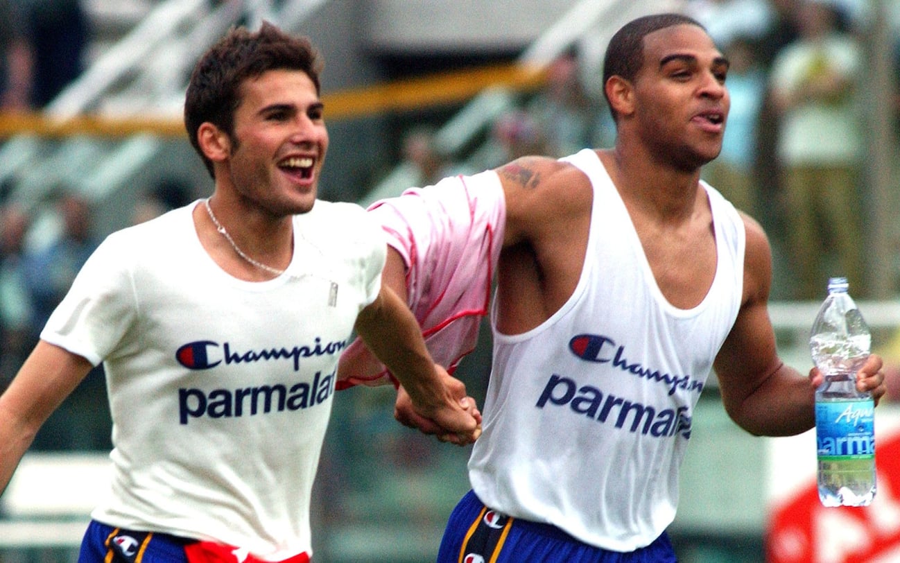 Maillot Extérieur AC Parma 2002/03 - #9 Adriano - Rétro Taille L - Neuf