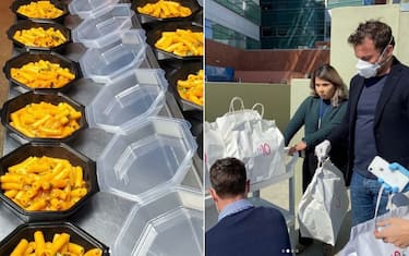 Del Piero dona cibo all'ospedale di Los Angeles
