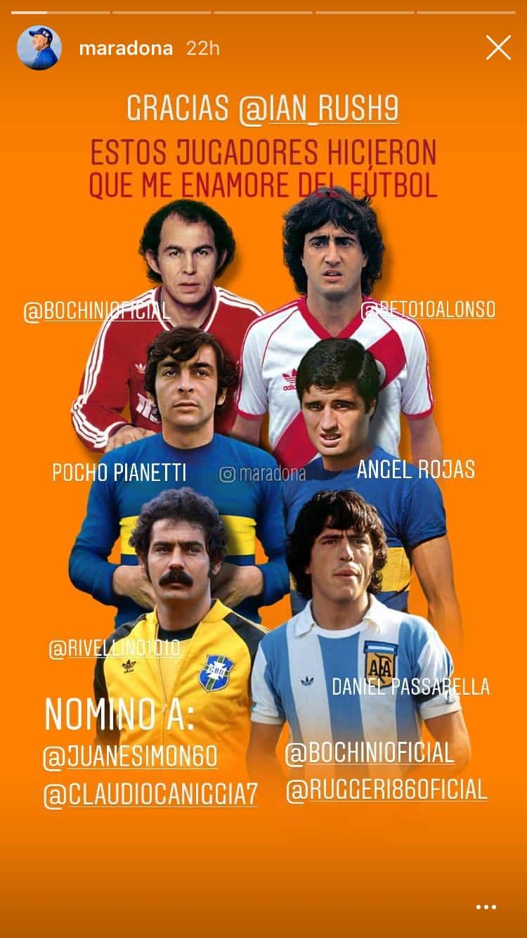 I sei idoli di Maradona