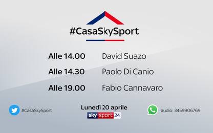 #CasaSkySport, gli ospiti di lunedì 20 aprile
