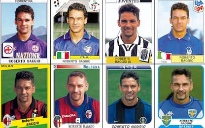 Roberto Baggio, la carriera in 22 figurine